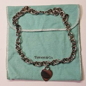 Authentic 925 silver heart Tiffany & Co. n…